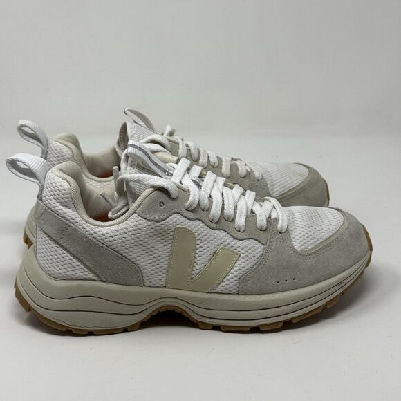 Veja Shoes - Veja Venturi Alveomesh Shoes Womens 8 White Beige Mesh Suede Comfort Sneakers